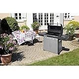 Campingaz Gasgrill/Grillwagen 4 Series Classic LS G, mit vier Edelstahlbrennern, Deckel-Thermometer, Seitenkocher, InstaClean System - 4
