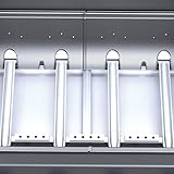 Campingaz Gasgrill/Grillwagen 4 Series Classic LS G, mit vier Edelstahlbrennern, Deckel-Thermometer, Seitenkocher, InstaClean System - 5