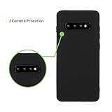 Liamoo Hülle kompatibel mit Samsung Galaxy S10 vollfarbige TPU Schutzhülle - Case - flexibel Schutz Cover in Schwarz - 3