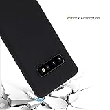 Liamoo Hülle kompatibel mit Samsung Galaxy S10 vollfarbige TPU Schutzhülle - Case - flexibel Schutz Cover in Schwarz - 4