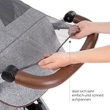 Universal Insektenschutz/Mückennetz für Kinderwagen & Buggy | idealer Schutz vor Wespen & Stechmücken dank feinem Netzgewebe | PREMIUM QUALITÄT: reißfest & waschbar | Grau, Schwarz - 4