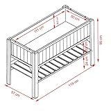 Habau 2854 Hochbeet mit Ablage, 119 x 57 x 90 cm - 5