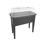 Elho Green Basics Anzucht Tisch Xxl - Übertopf - Lebhaft Schwarz - Draußen  - L 75.5 x W 36.5 x H 65.1 cm - 2