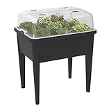 Elho Green Basics Anzucht Tisch Xxl - Übertopf - Lebhaft Schwarz - Draußen  - L 75.5 x W 36.5 x H 65.1 cm - 9