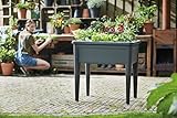 Elho Green Basics Anzucht Tisch Xxl - Übertopf - Lebhaft Schwarz - Draußen  - L 75.5 x W 36.5 x H 65.1 cm - 10