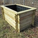 Gartenpirat Hochbeet 150x100x82 cm aus Holz imprägniert ohne Boden - 2