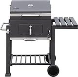 El Fuego® Holzkohlegrill Ontario, Grau, 115x107x67 cm - 2