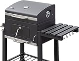 El Fuego® Holzkohlegrill Ontario, Grau, 115x107x67 cm - 3
