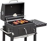 El Fuego® Holzkohlegrill Ontario, Grau, 115x107x67 cm - 4