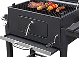 El Fuego® Holzkohlegrill Ontario, Grau, 115x107x67 cm - 6