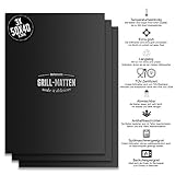 BeeProducts Grillmatte (3er Set) Extra Groß Zum Grillen und Backen 40x50 cm - 3