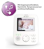 Philips AVENT SCD843/26 Video-Babyphone, 3,5 Zoll Farbdisplay, Eco-Mode, Gegensprechfunktion, Nachtlicht, weiß-grau - 7