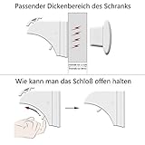 Dokon Baby Sicherheit Magnetisches Schrankschloss, die unsichtbare Kindersicherung für Schranktür und Schubladen, ohne Bohren und Schrauben (10 Schlösser + 2 Schlüssel) - 4