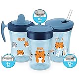 NUK Action Cup 230 ml, weicher Trinkhalm, auslaufsicher, ab 12 Monaten, BPA-frei - 6