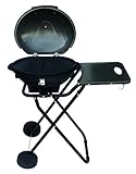 SUNTEC elektrischer Standgrill BBQ-9493 [Auch als Tischgrill geeignet, abnehmbare Haube mit Temperaturanzeige, Ablagetablett, 46x35 cm Grillplatte, Standfuß mit Rädern, max. 1600 Watt] - 2