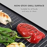 Klarstein Porterhouse Elektrogrill • 2200 Watt • Easy Grill Concept • abnehmbare Seitenteile • Antihaft-Grillfläche • Stauraum • Windschutz • stufenloser Heizregler • Fettauffangschale • schwarz - 4