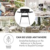 Klarstein Porterhouse Elektrogrill • 2200 Watt • Easy Grill Concept • abnehmbare Seitenteile • Antihaft-Grillfläche • Stauraum • Windschutz • stufenloser Heizregler • Fettauffangschale • schwarz - 6