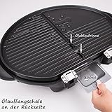 TZS First Austria - elektrischer Standgrill in 3 min heiß, Kugelgrill, Tischgrill, Standgrill mit Deckel, Ablagefläche, elektro outdoor Grill mit Haube Elektrogrill mit Standfuss | klappbar mit Rollen - 5