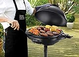 George Foreman 22460-56 Stand- & Tischgrill 2-in-1, Universal-Grill für Innen- und Außennutzung, Ø 44,5cm, außenliegendes Thermometer, 2400 Watt, schwarz - 4