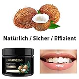 Zahnaufhellung Zähne Pulver,Natürliche Kokosnuss Aktivkohle Zahnpulver für Frischen Sie den Atem und entfernen Sie schnell Zahnstein/Zahnflecken - 6