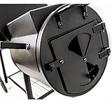 TAINO Chief 130 XXL Smoker 130kg BBQ GRILLWAGEN Holzkohle Grillkamin 3,5 mm Stahl Profi-QUALITÄT Räucherofen (130 kg Smoker) - 5