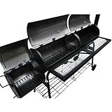 Festnight Smokers Grill Barbecue-Grill Grillwagen Camping Outdoor Picknick-Grills 173 x 51 x 141 cm - 3