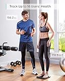 eufy Smart Scale P1, Smarte Personenwaage mit Bluetooth, Große LED-Anzeige, 14 Messwerte, Misst Gewicht/Körperfett/BMI/Körperzusammensetzung, Oberfläche aus Hartglas, lbs/kg - 6