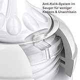 Philips Avent Natural Flaschenset SCD301/02 für Neugeborene (125 und 260 ml, 4 zusätzliche Sauger 6m+) 0m+, transparent, 4 Flaschen - 3