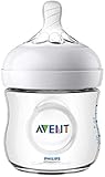 Philips Avent Natural Flaschenset SCD301/02 für Neugeborene (125 und 260 ml, 4 zusätzliche Sauger 6m+) 0m+, transparent, 4 Flaschen - 5