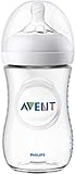 Philips Avent Natural Flaschenset SCD301/02 für Neugeborene (125 und 260 ml, 4 zusätzliche Sauger 6m+) 0m+, transparent, 4 Flaschen - 7