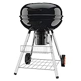 TACKLIFE Holzkohle Grill, Kugelgrill 91 * 76 * 56 cm, ø 57cm mit 4 Dicke Beine, Rundgrill mit Extra Grill und Regal, geeignet für Partys, Camping, Grillen (Empfohlene: 5-12 Personen) - CG01A - 3