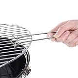 SONGMICS Holzkohlegrill mit Deckel, emaillierter Kugelgrill klein Ø 34,5 cm für Garten, Party, Camping, Standgrill mit Ascheauffangschale GBQ14BK, Schwarz - 8