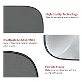 Sonnenschutz Auto - Sonnenschutz Auto Baby mit UV Schutz Selbsthaftende Auto Sonnenblende für Seitenfenster Sonnenschutz Auto Kinder (2 Stück) - 3