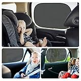 Sonnenschutz Auto - Sonnenschutz Auto Baby mit UV Schutz Selbsthaftende Auto Sonnenblende für Seitenfenster Sonnenschutz Auto Kinder (2 Stück) - 7