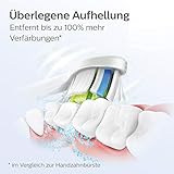 Philips Sonicare Original Aufsteckbürste Optimal White HX6064/36, 2x weniger Verfärbungen für weißere Zähne, Minimalverpackung, 4 Stück - 2