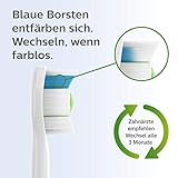 Philips Sonicare Original Aufsteckbürste Optimal White HX6064/36, 2x weniger Verfärbungen für weißere Zähne, Minimalverpackung, 4 Stück - 5