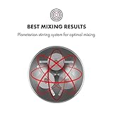 Klarstein Bella Pico • Küchenmaschine • Rührmaschine • Knetmaschine • 550W Nomimal- / 800W Spitzenleistung • 4L • planetarisches Rührsystem • 6-stufige Geschwindigkeit • 3-teiliger Werkzeugsatz • rot - 6
