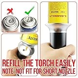 RenFox Küchenbrenne Flambierbrenner Butangasbrenner mit Sicherheitsschloss Butan Gasbrenner für Creme Brulee, BBQ, Grill, Kerzen,Herd,Kochen, Backen(Butan inbegriffen Nicht) - 5