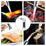 RenFox Küchenbrenne Flambierbrenner Butangasbrenner mit Sicherheitsschloss Butan Gasbrenner für Creme Brulee, BBQ, Grill, Kerzen,Herd,Kochen, Backen(Butan inbegriffen Nicht) - 7