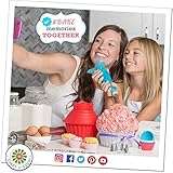 NEXGADGET 55 Teiliges Spritztüllen Set - 48 Edelstahldüsen + 3* Silikon-Spritzbeutel + 3* Koppler, BackzubehörTorten Dekoration Set für Cupcakes - 8