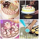 BSET BUY 36 Stück Kuchen Spritztüllen Backgeschirr Kuchen Dekorieren Werkzeug Set Professionelle Edelstahl DIY Zuckerguss-Werkzeug mit wiederverwendbaren Spritzbeutel, Kupplungen und Kuchen Schaber - 7