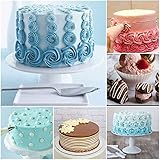 BSET BUY 36 Stück Kuchen Spritztüllen Backgeschirr Kuchen Dekorieren Werkzeug Set Professionelle Edelstahl DIY Zuckerguss-Werkzeug mit wiederverwendbaren Spritzbeutel, Kupplungen und Kuchen Schaber - 8
