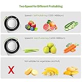 Entsafter, Homever Entsafter für Obst und Gemüse, Zentrifugal Entsafter mit Fruchtfleischbehälter & Saftbehältezwe, 65mm Breiter Mund Edelstahl und 2 Geschwindigkeiten Entsafter, BPA-frei - 5