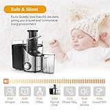 Entsafter für Gemüse und Obst, Easehold 2 Geschwindigkeitsstufen 65mm Einfüllöffnung Saftpresse Juicer elektrisch, BPA-frei, Reinigungsbürste und Saftbehälter - 4