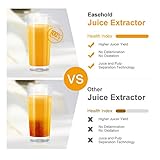 Entsafter für Gemüse und Obst, Easehold 2 Geschwindigkeitsstufen 65mm Einfüllöffnung Saftpresse Juicer elektrisch, BPA-frei, Reinigungsbürste und Saftbehälter - 6