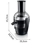 Philips HR1855/00 Entsafter (700 Watt, 2 Liter, 1 Min QuickClean, Saftbehälter) schwarz - 3
