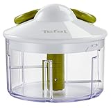 Tefal K13304 5-Sekunden-Zerkleinerer ohne Strom, Fassungsvermögen: 500 ml; Multizerkleinerer; Universalzerkleinerer für Gemüse, Obst, Zwiebeln, Nüsse, Knoblauch, Babynahrung, weiß/grün - 2