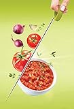 Tefal K13304 5-Sekunden-Zerkleinerer ohne Strom, Fassungsvermögen: 500 ml; Multizerkleinerer; Universalzerkleinerer für Gemüse, Obst, Zwiebeln, Nüsse, Knoblauch, Babynahrung, weiß/grün - 8