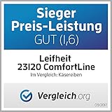 Leifheit Vierkantreibe ComfortLine-Serie mit 4 Reibflächen zum feinen/groben Reiben und Schneiden, Küchenreibe aus rostfreiem Edelstahl, Kunststoff-Einsatz am Griff der Reibe für sicheren Halt - 6
