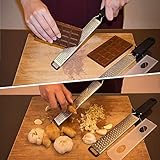LEMCASE Zester, Hobel Reibe - Käsereibe, Parmesanreibe, Zitronenreibe - Küchenreibe aus Edelstahl mit Schutzabdeckung und Silikon Griff | Schwarz (2 Stück Set) - 6